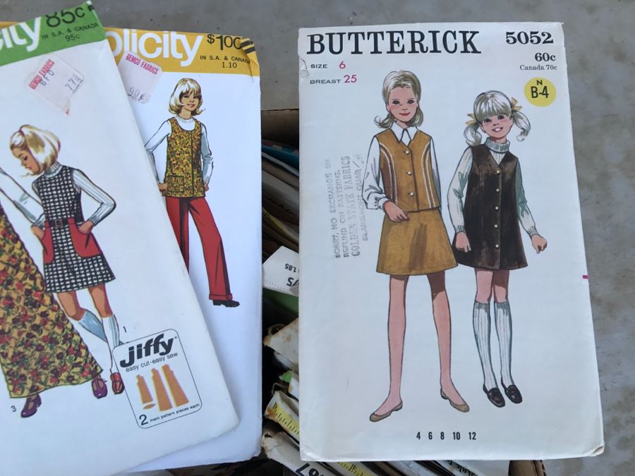 Huge Lot Of Vintage Patterns For Sewing [Photo 9]
