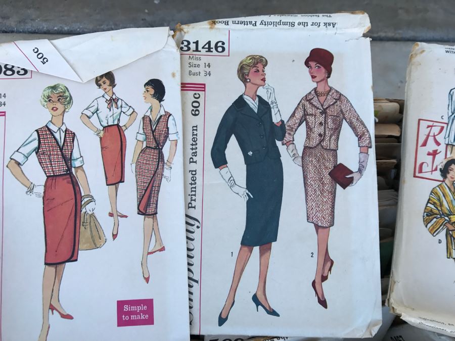 Huge Lot Of Vintage Patterns For Sewing [Photo 4]
