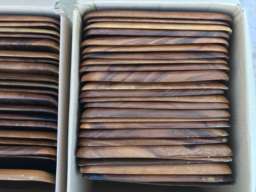 Apx (46) Wooden Monkey Pod Trays [Photo 5]