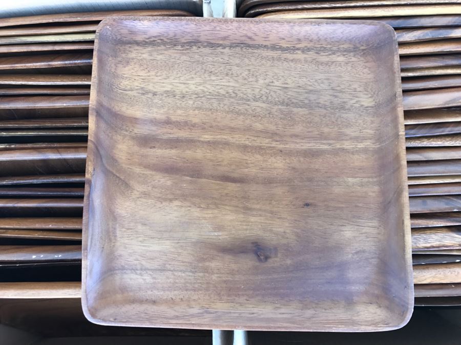 Apx (46) Wooden Monkey Pod Trays [Photo 3]