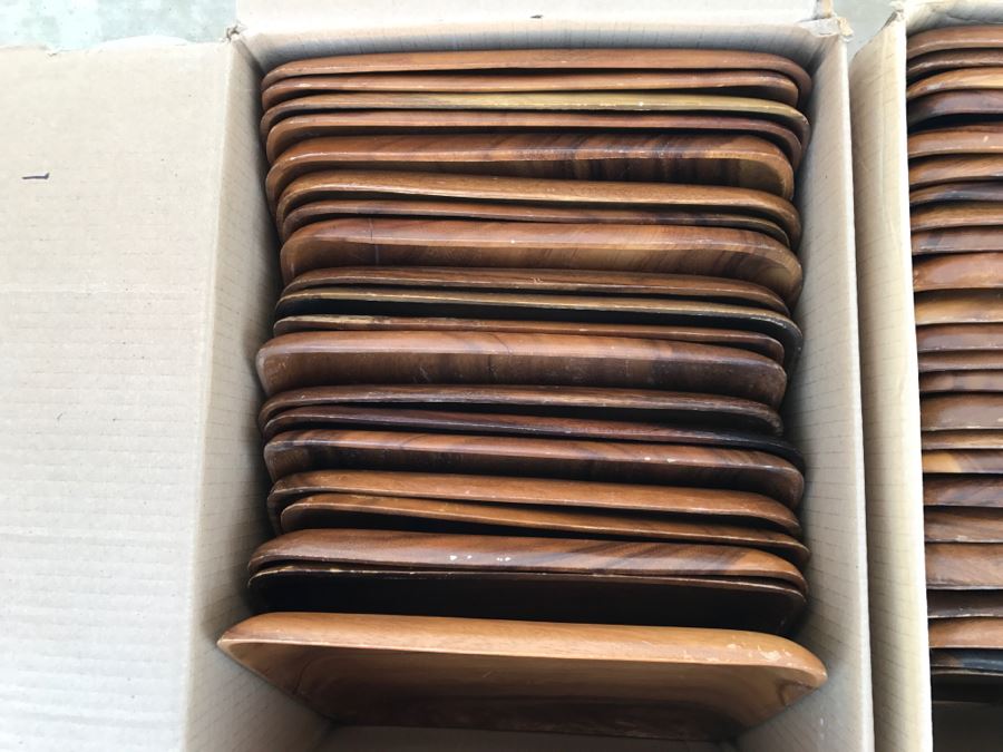 Apx (46) Wooden Monkey Pod Trays [Photo 6]