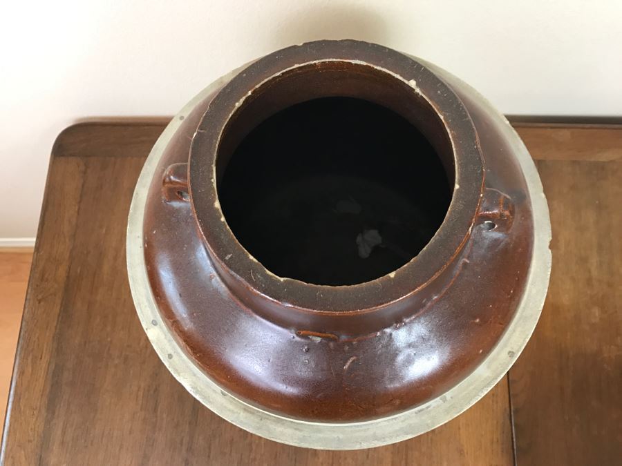 Set Of (3) Stoneware Jugs - Western Stoneware - See Photos For Condition [Photo 12]