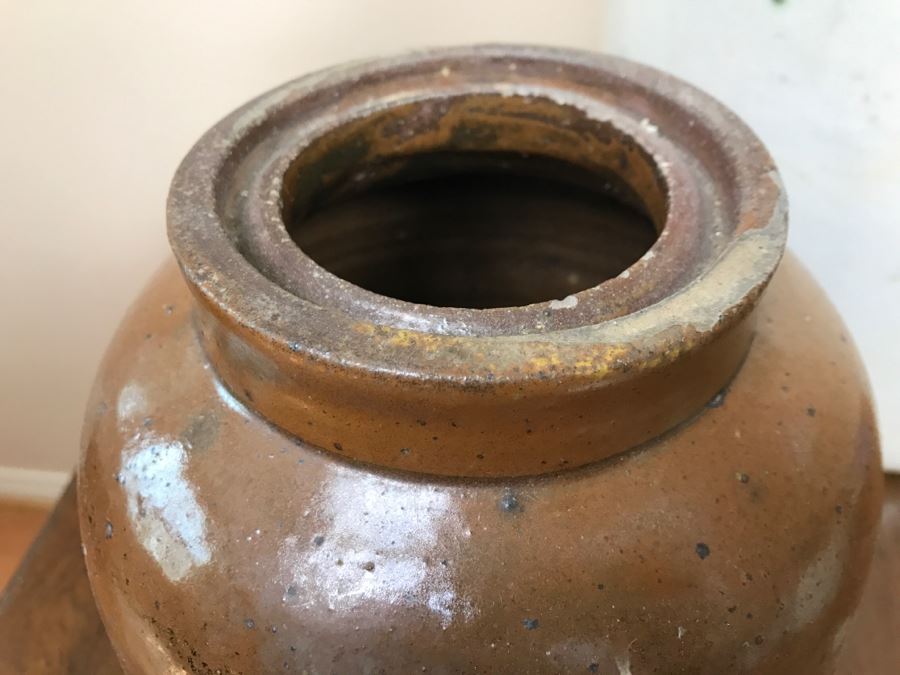 Set Of (3) Stoneware Jugs - Western Stoneware - See Photos For Condition [Photo 7]