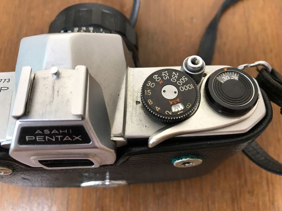 Vintage PENTAX 33MM Camera ASAHI Spotmatic SP With Case And Super-Takumar Asahi 1:1.4/50 Lens [Photo 7]