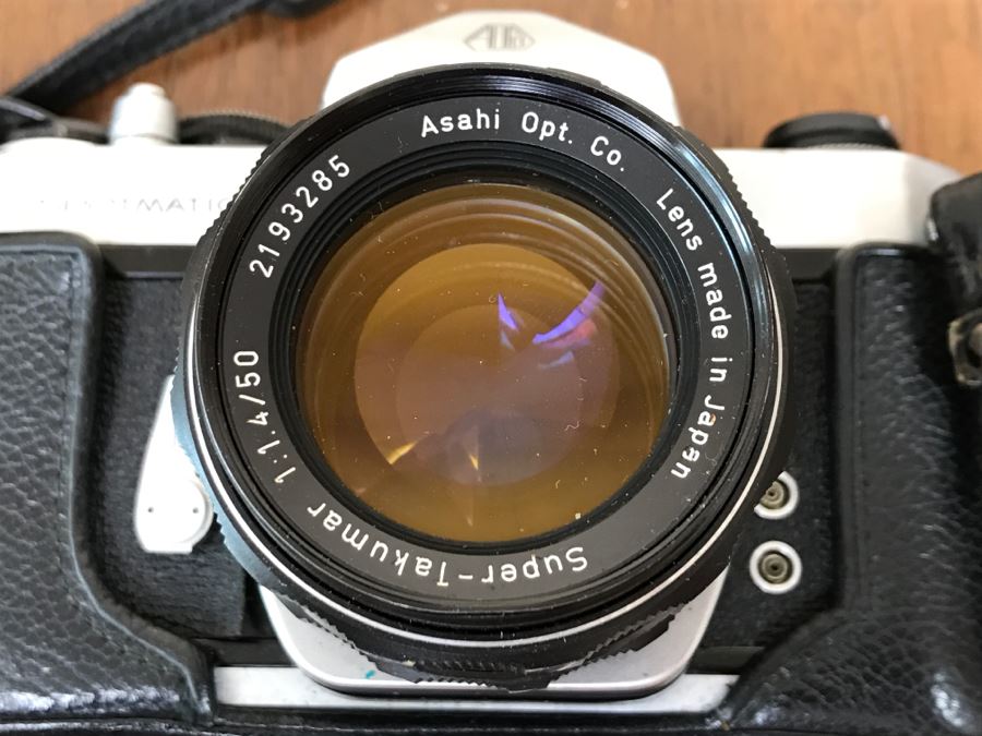 Vintage PENTAX 33MM Camera ASAHI Spotmatic SP With Case And Super-Takumar Asahi 1:1.4/50 Lens [Photo 9]