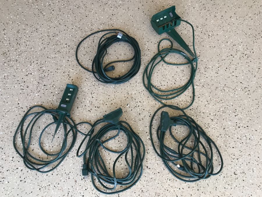 JUST ADDED - Set Of (5) Outdoor Extension Cords