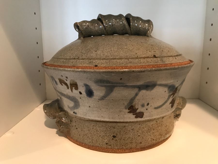 JUST ADDED - Kitchen Lot With Pottery, Crystal Vase, Pitcher, KLM Salt And Pepper Shakers, And China [Photo 2]