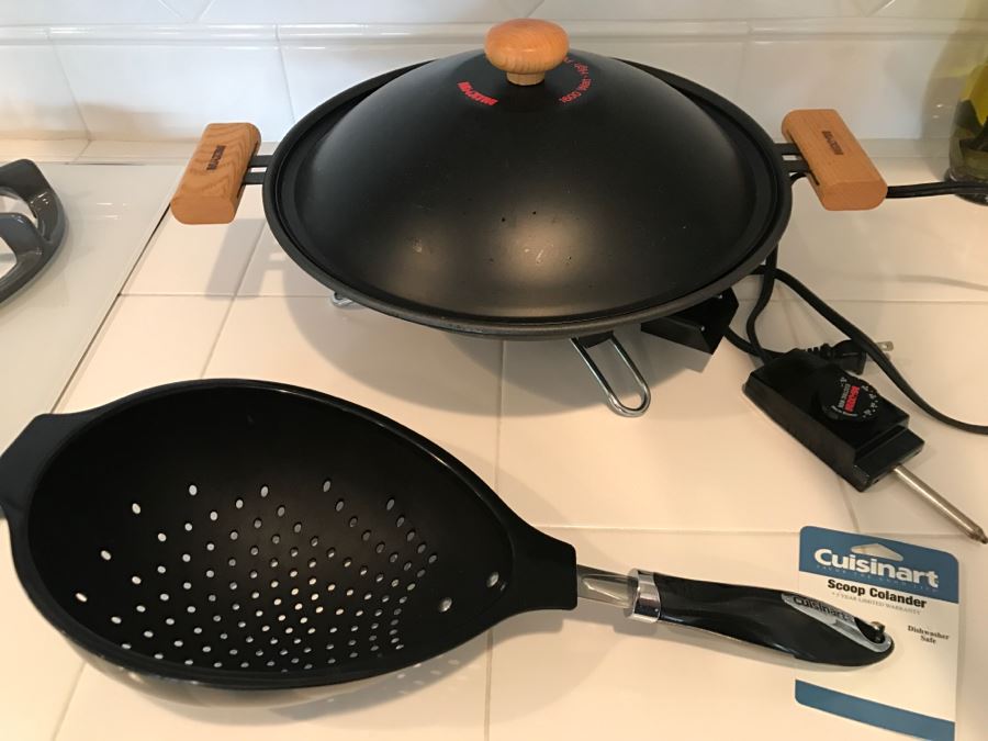 JUST ADDED - Cuisinart Scoop Colander And MAXIM Electric Wok [Photo 1]