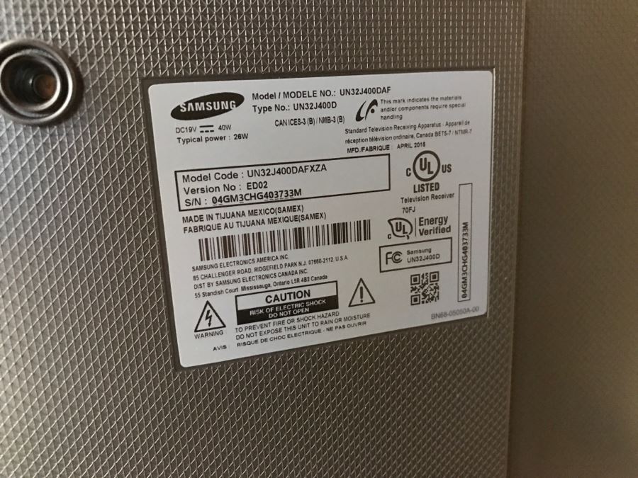 JUST ADDED - SAMSUNG 32' 720p LED LCD Television UN32J400DAFXZA [Photo 6]