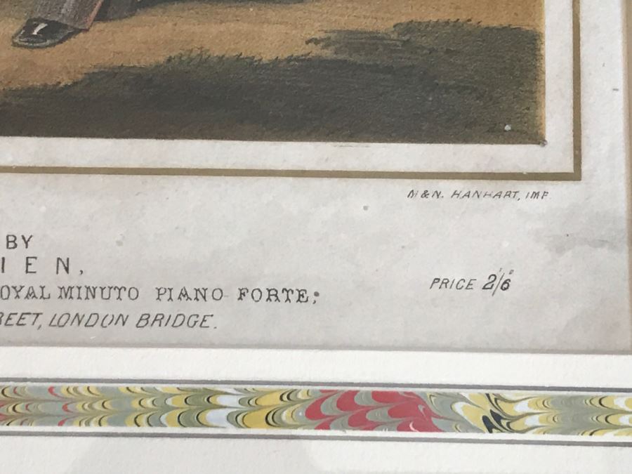 JUST ADDED - Pair Of Framed Antique Sheet Music [Photo 14]