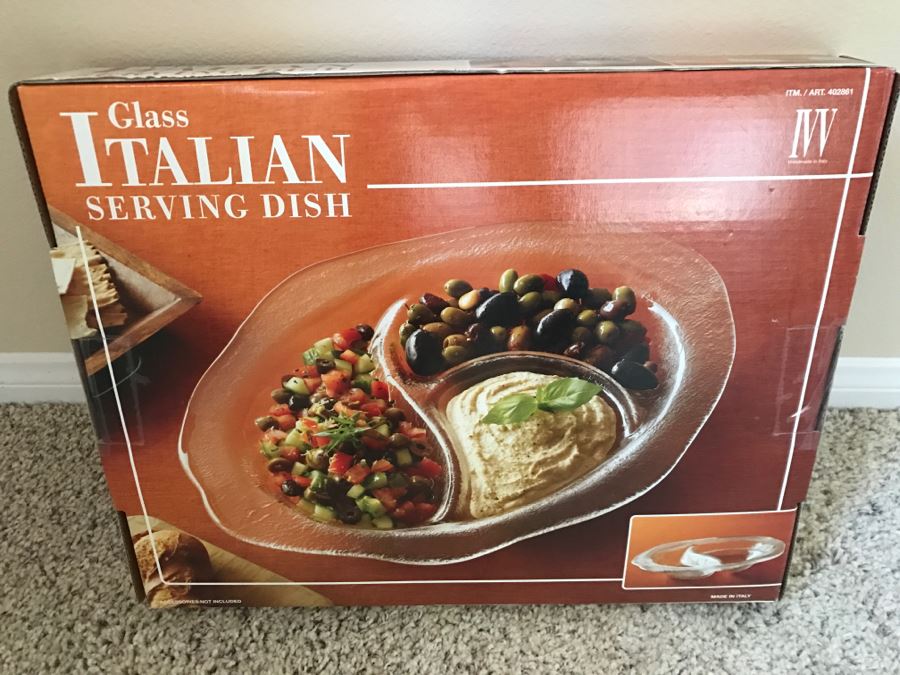 JUST ADDED - New Glass Italian Serving Dish