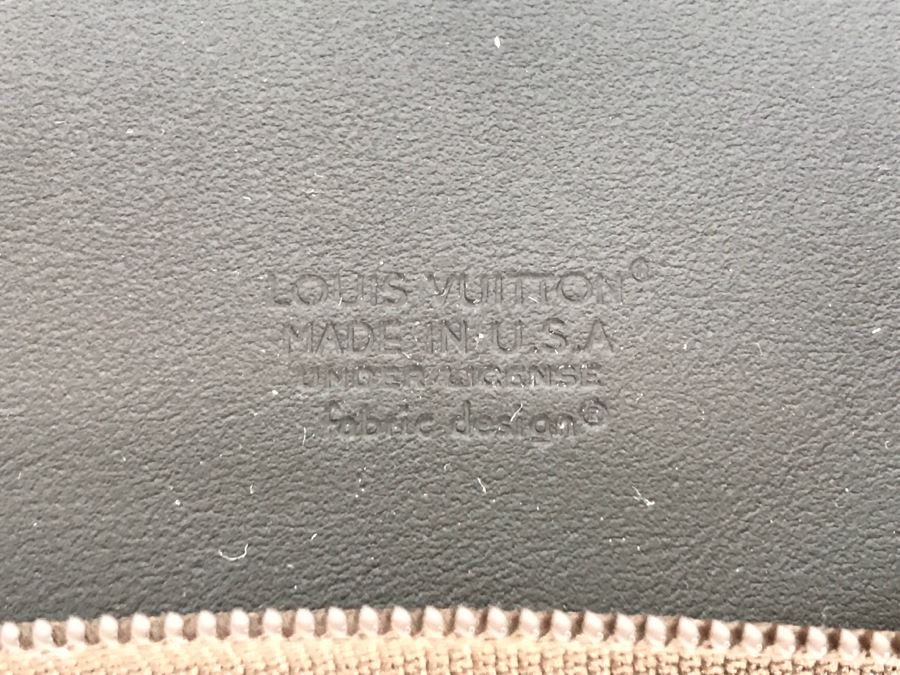LOUIS VUITTON Monogram Organizer Zippered Document Holder Under License By Fabric Design (Note Slight Blemish On Cover In Photos) [Photo 8]