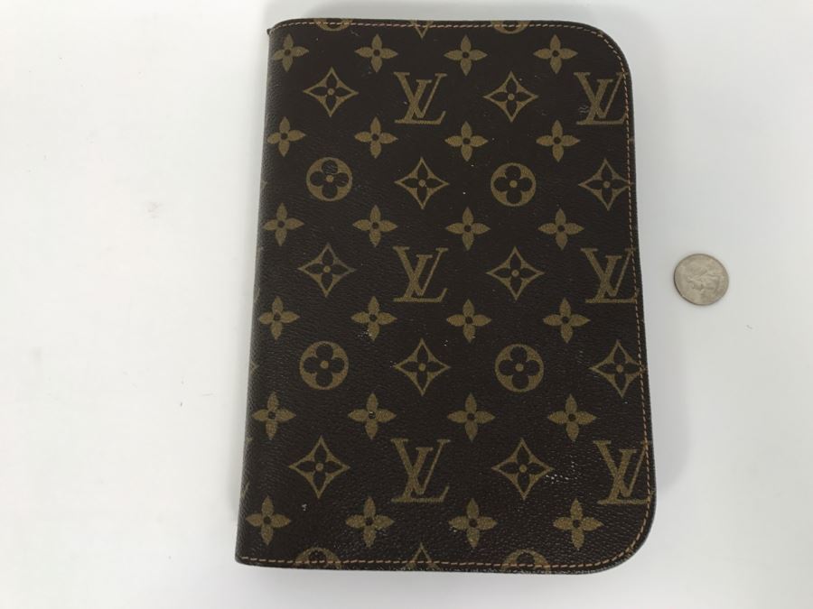 LOUIS VUITTON Monogram Organizer Zippered Document Holder Under License By Fabric Design (Note Slight Blemish On Cover In Photos) [Photo 1]