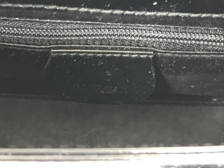 GUCCI Handbag Black With GUCCI Dust Jacket (See Slight Blemish On Top In Photos) [Photo 12]