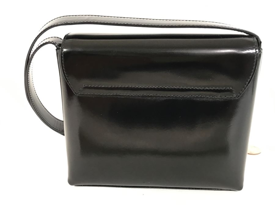 GUCCI Handbag Black With GUCCI Dust Jacket (See Slight Blemish On Top In Photos) [Photo 8]