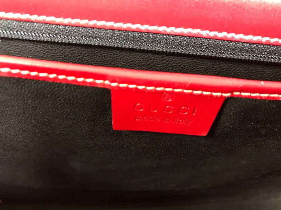 GUCCI Handbag Red With GUCCI Dust Jacket [Photo 12]