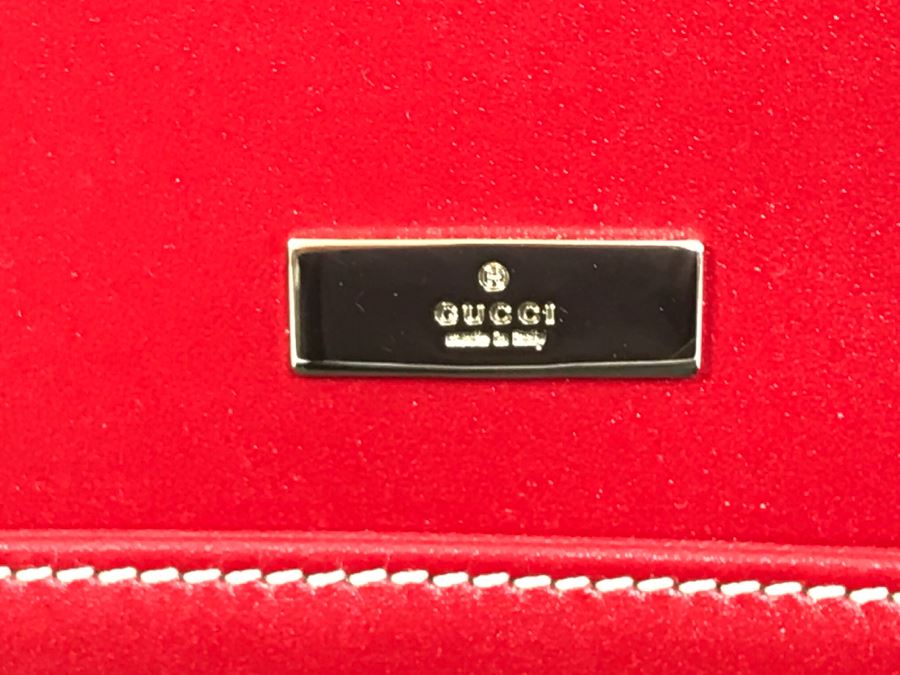 GUCCI Handbag Red With GUCCI Dust Jacket [Photo 8]