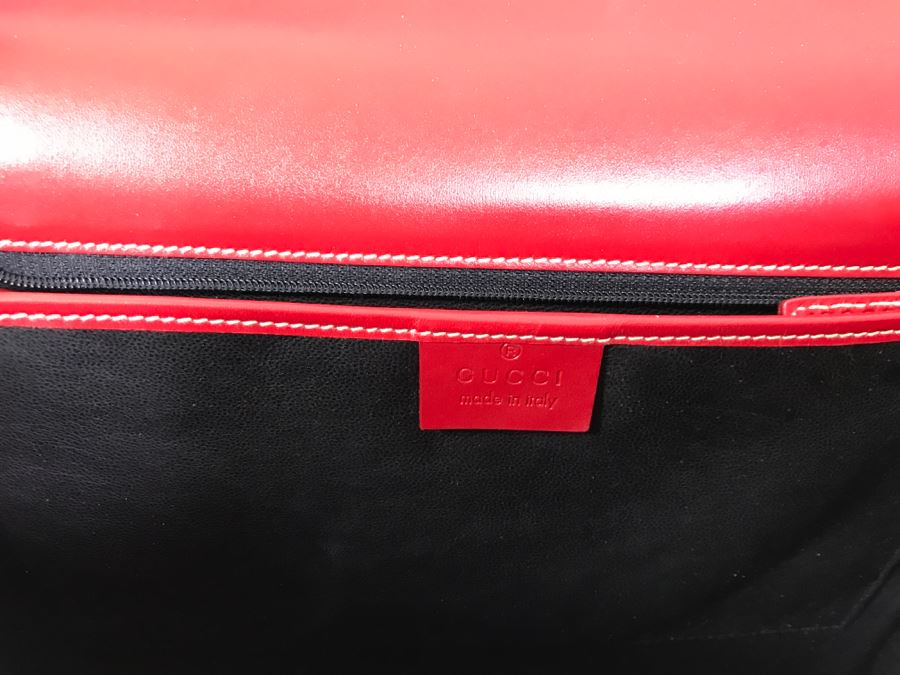GUCCI Handbag Red With GUCCI Dust Jacket