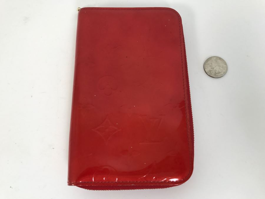 LOUIS VUITTON Monogram Red Wallet