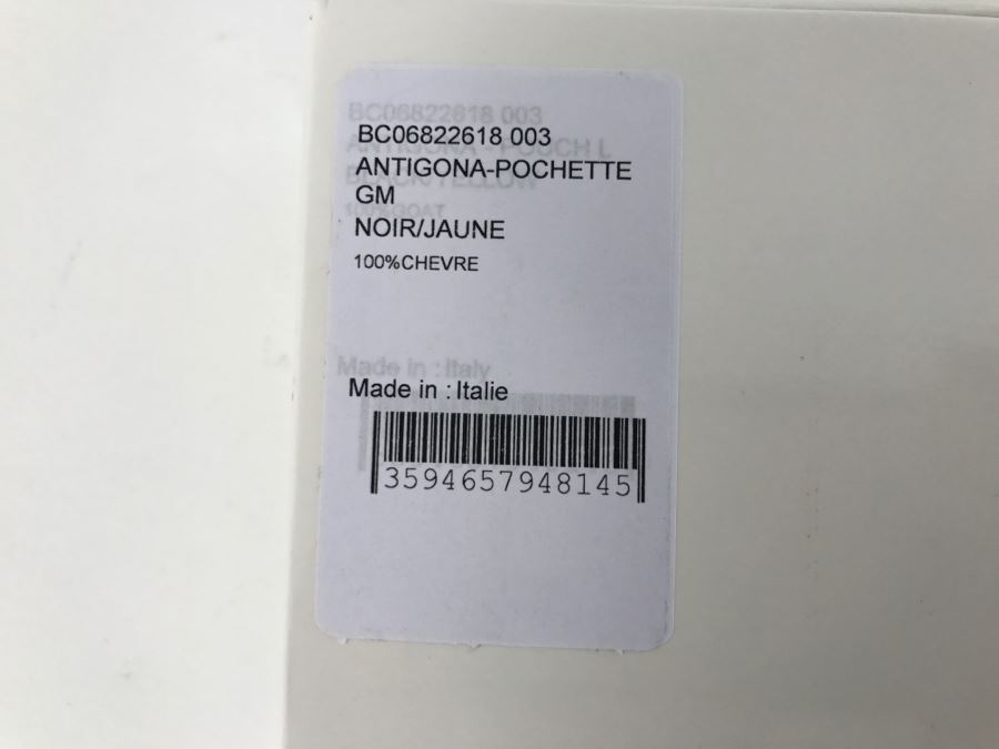 GIVENCHY Italy Antigona-Pochette Pouch Black Yellow In Box [Photo 9]