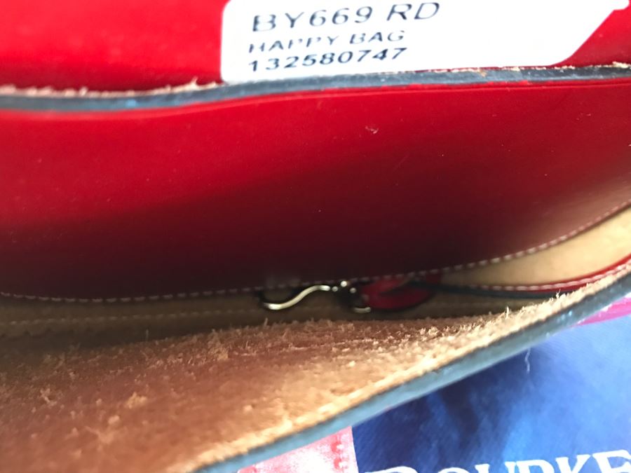 Dooney & Bourke Red Handbag Happy Bag With Dust Jacket [Photo 12]
