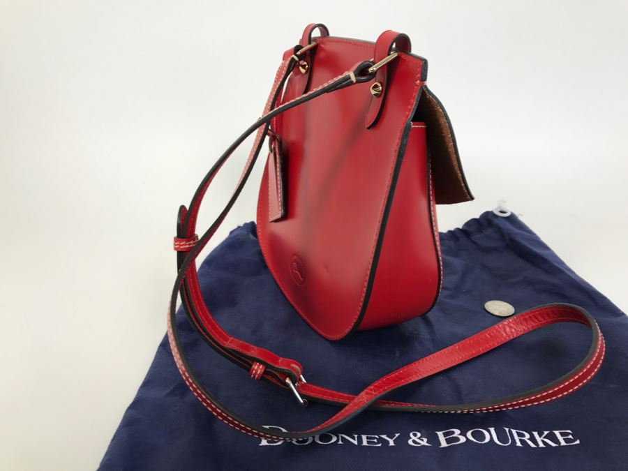Dooney & Bourke Red Handbag Happy Bag With Dust Jacket [Photo 8]