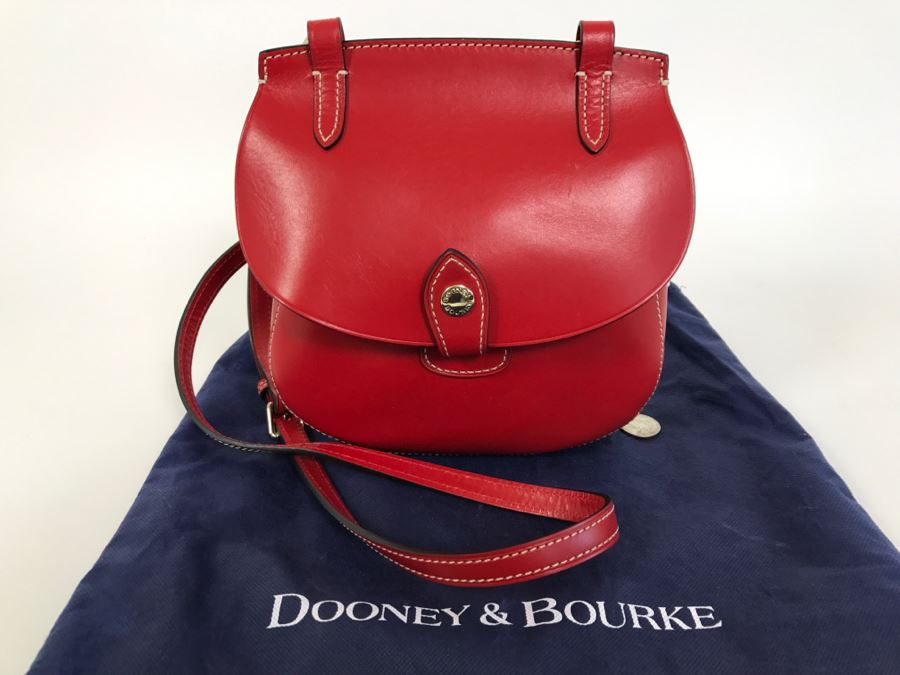 Dooney & Bourke Red Handbag Happy Bag With Dust Jacket [Photo 3]