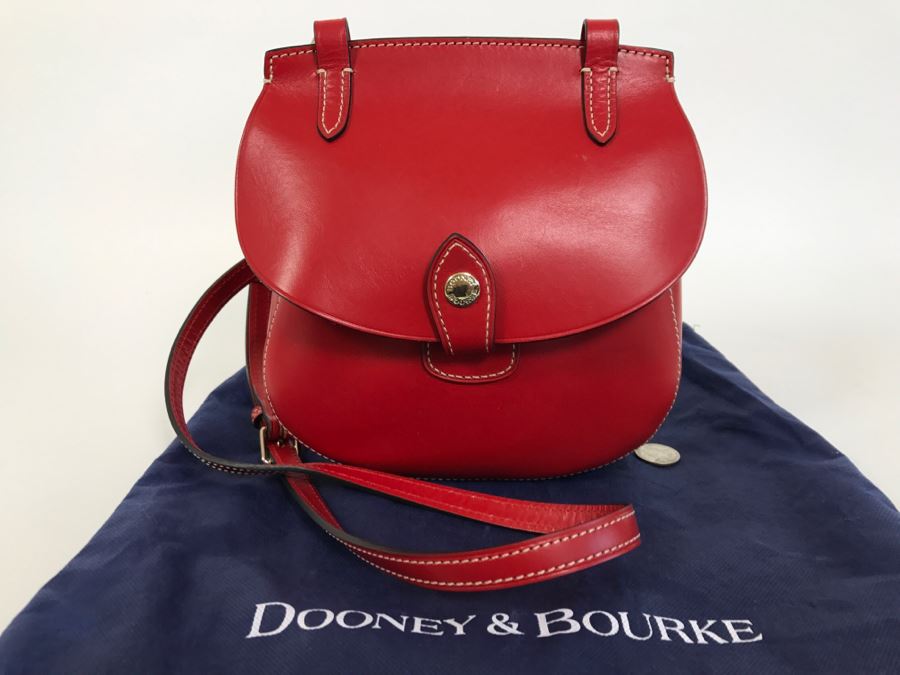 Dooney & Bourke Red Handbag Happy Bag With Dust Jacket [Photo 4]