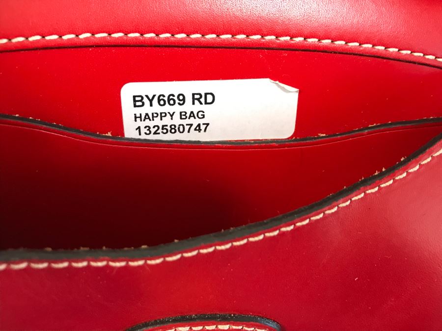 Dooney & Bourke Red Handbag Happy Bag With Dust Jacket [Photo 11]