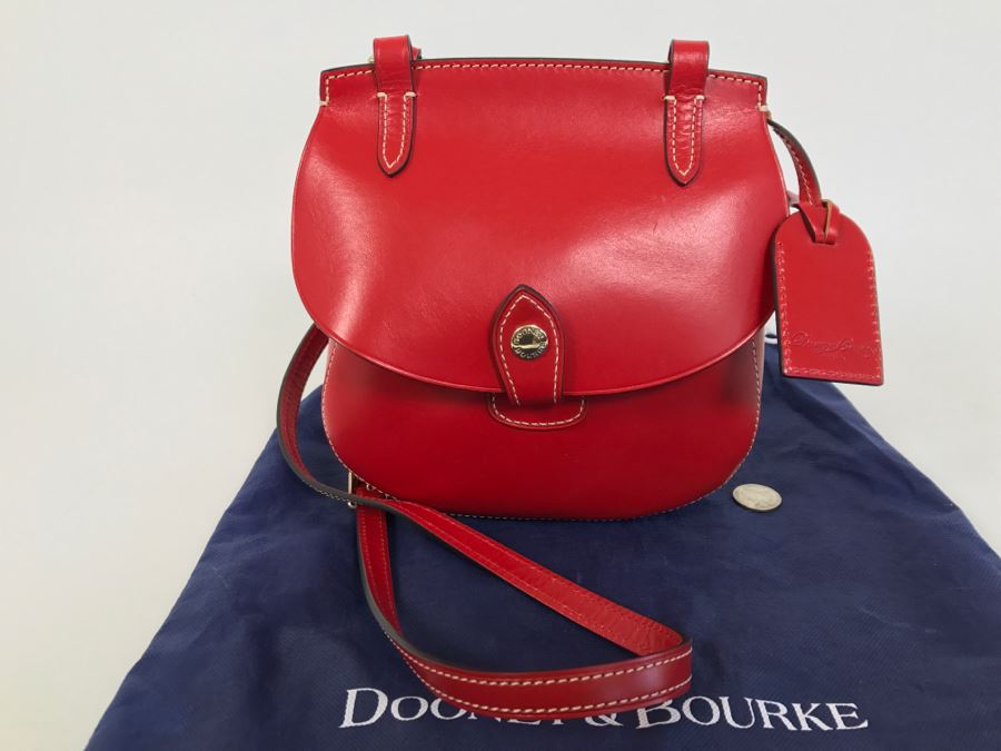 Dooney & Bourke Red Handbag Happy Bag With Dust Jacket [Photo 6]