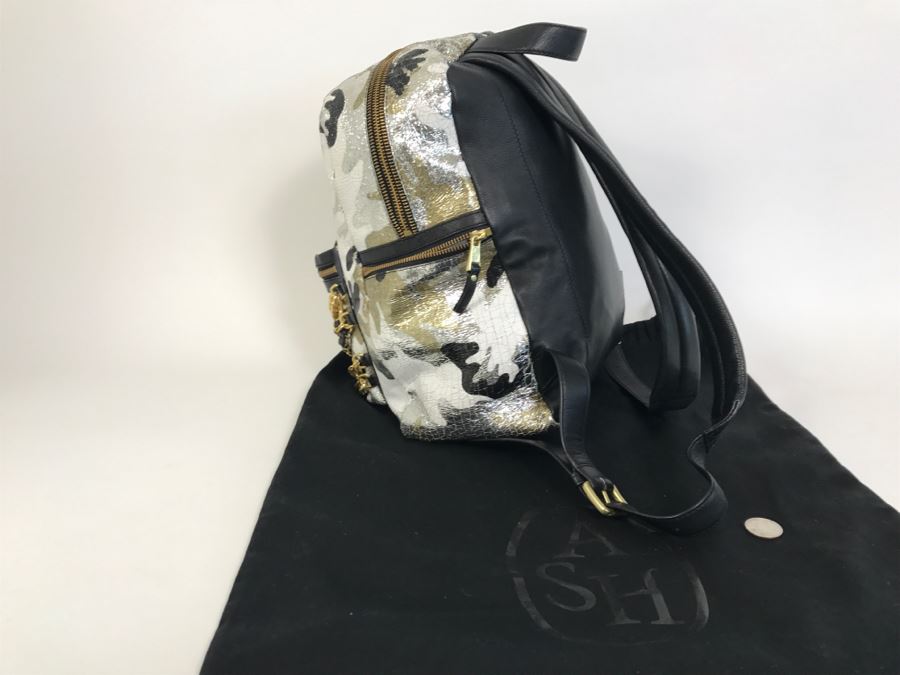 Ash Domino Small Leather Backpack [Photo 9]