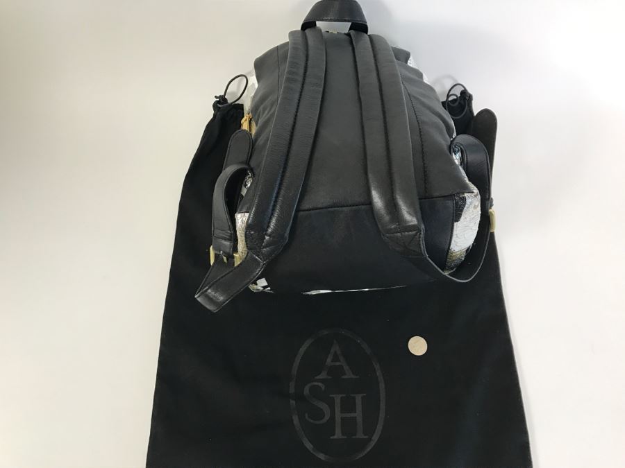 Ash Domino Small Leather Backpack [Photo 10]