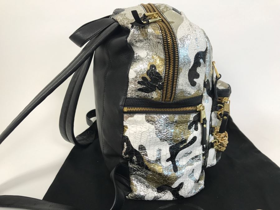 Ash Domino Small Leather Backpack [Photo 6]