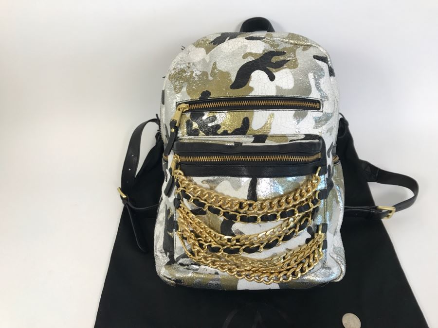 Ash Domino Small Leather Backpack [Photo 4]