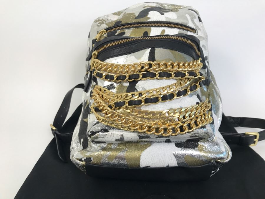 Ash Domino Small Leather Backpack [Photo 3]