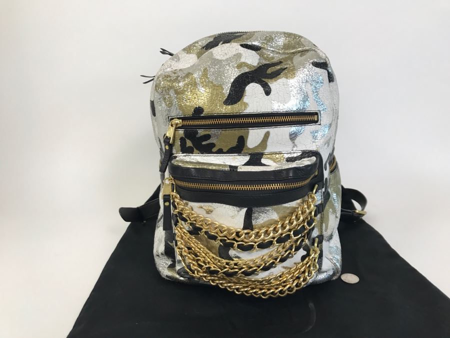 Ash Domino Small Leather Backpack [Photo 5]