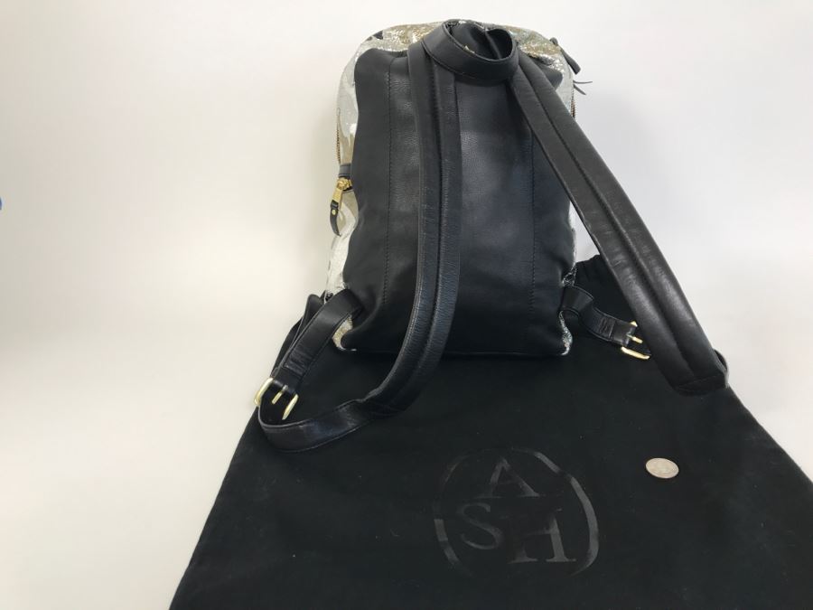 Ash Domino Small Leather Backpack [Photo 7]