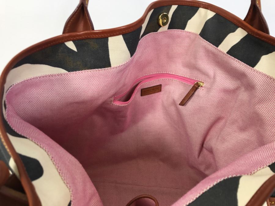 dooney and bourke striped tote