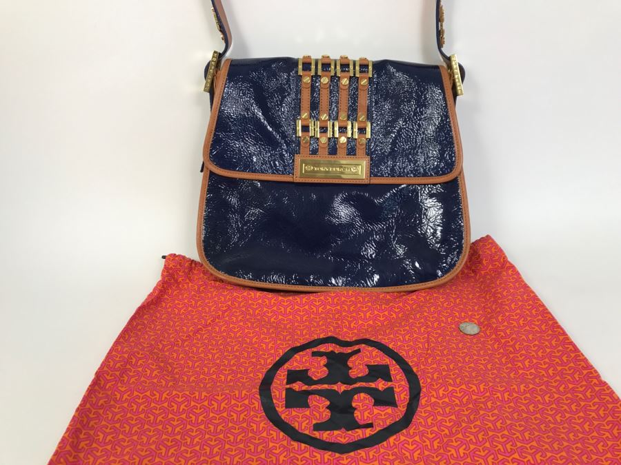 Tory Burch Handbag Crinkle Matthias Hobo New With Tags And Dust Jacket $595 Retail [Photo 2]