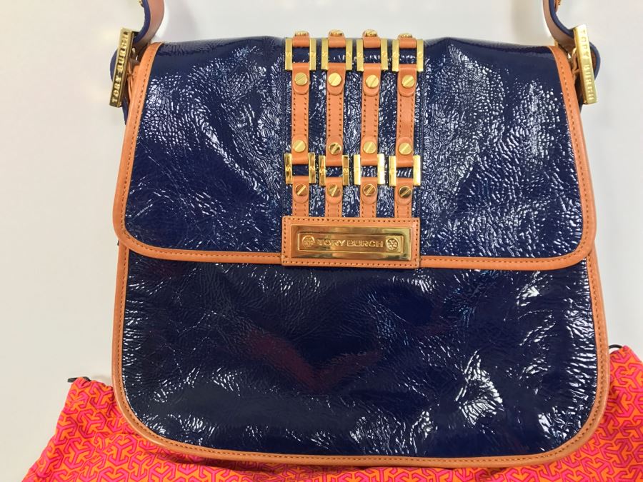 Tory Burch Handbag Crinkle Matthias Hobo New With Tags And Dust Jacket $595 Retail [Photo 1]