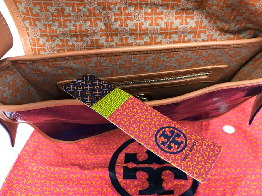 Tory Burch Handbag Crinkle Matthias Hobo New With Tags And Dust Jacket $595 Retail [Photo 7]