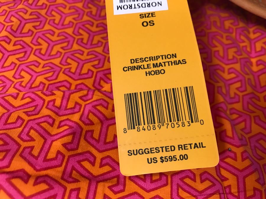 Tory Burch Handbag Crinkle Matthias Hobo New With Tags And Dust Jacket $595 Retail [Photo 9]