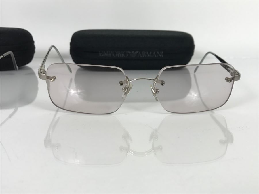 Pair Of Emporio Armani Women's Sunglases With Cases [Photo 4]