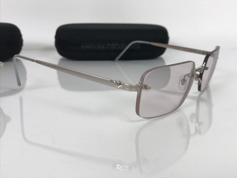 Pair Of Emporio Armani Women's Sunglases With Cases [Photo 7]