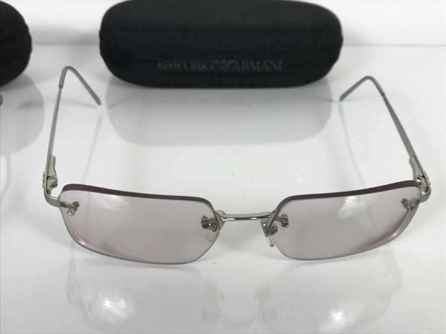 Pair Of Emporio Armani Women's Sunglases With Cases [Photo 5]