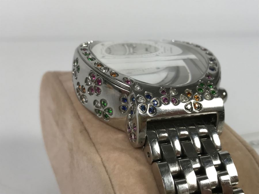 MICHELE Luxury Diamond Chronograph Ladies Watch 'Extreme Fleur' 160 Individually Set Precious And Semi Precious Stones 1.35 Carats TW MW04A13 [Photo 5]