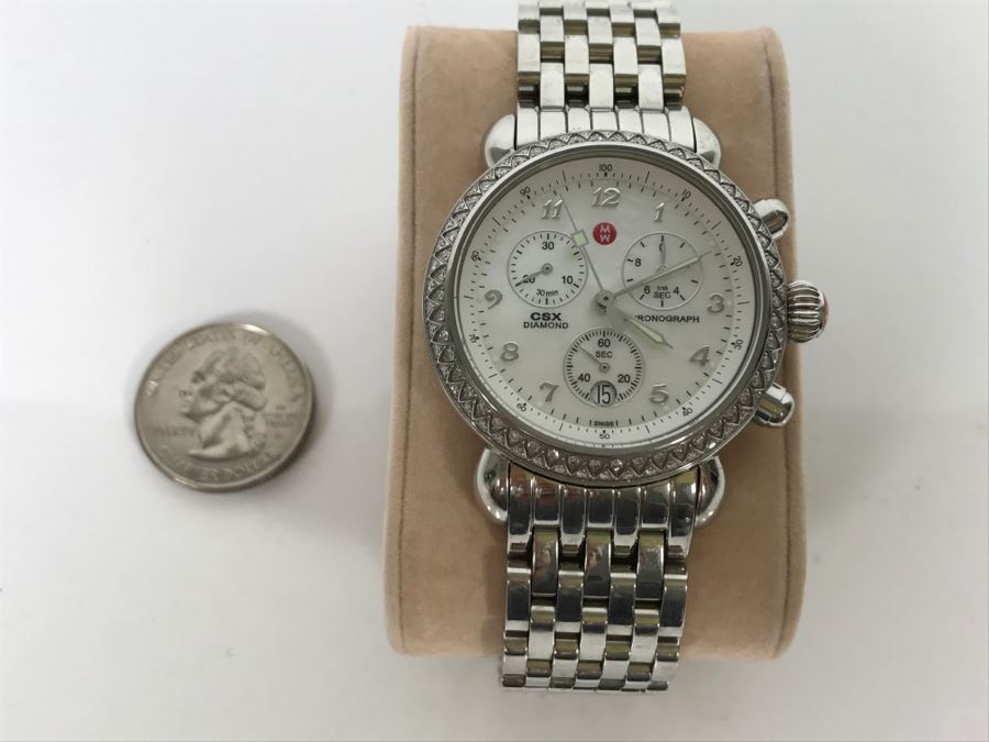 MICHELE Luxury CSX Diamond Chronograph Ladies Watch 71-3600 [Photo 3]
