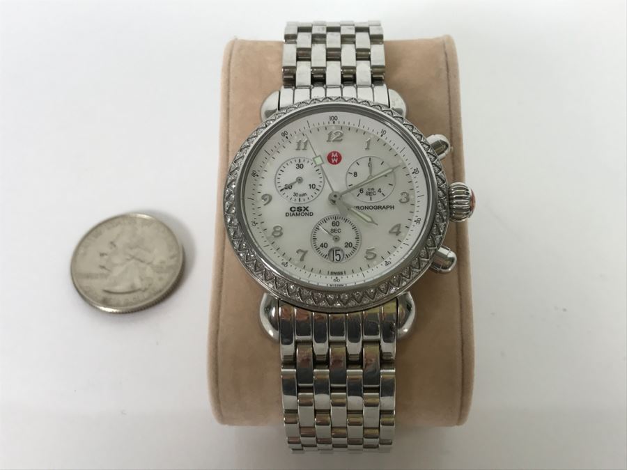 MICHELE Luxury CSX Diamond Chronograph Ladies Watch 71-3600 [Photo 2]