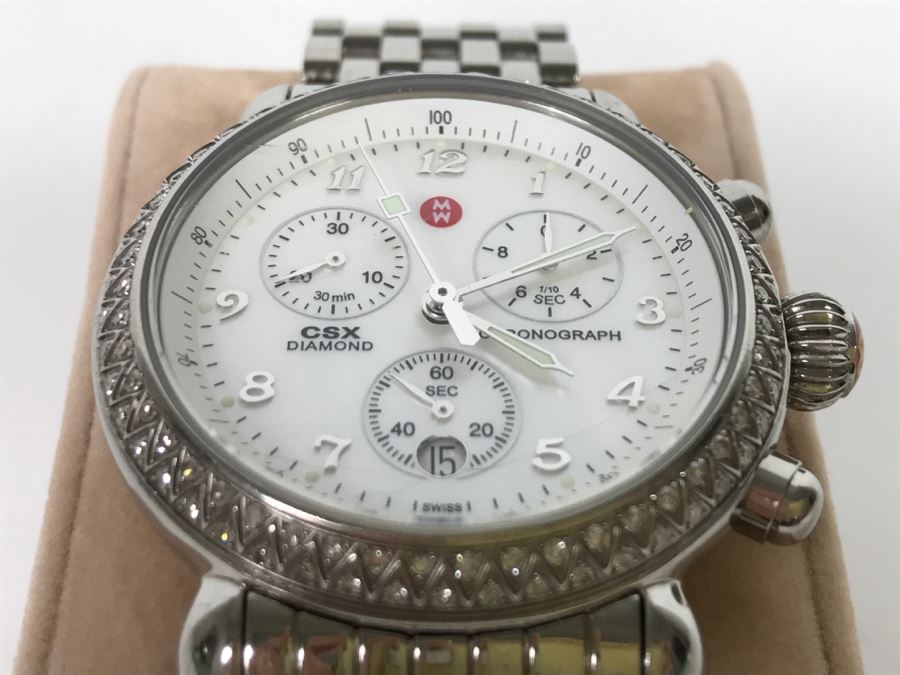 MICHELE Luxury CSX Diamond Chronograph Ladies Watch 71-3600 [Photo 5]