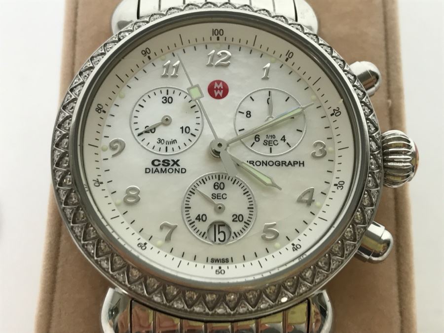 MICHELE Luxury CSX Diamond Chronograph Ladies Watch 71-3600 [Photo 1]